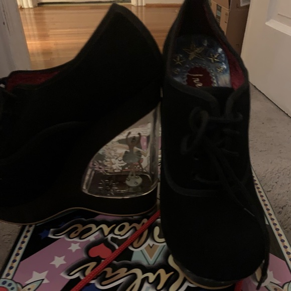 irregular choice glissade ballerina wedges